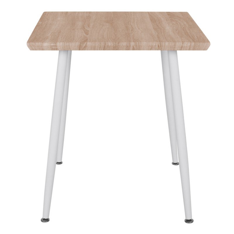ΤΡΑΠΕΖΙ ΤΡΑΠΕΖΑΡΙΑΣ PALOMA HM8335.02, 70Χ70X76,5, SONOMA, ΛΕΥΚΑ ΠΟΔΙΑ