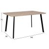 ΣΕΤ ΤΡΑΠΕΖΑΡΙΑΣ 5ΤΜΧ HM10346 ΤΡΑΠΕΖΙ 140x80x76 cm & 4 ΚΑΡΕΚΛΕΣ TWIST ΣΕΤ ΤΡΑΠΕΖΑΡΙΑΣ 5ΤΜΧ HM10346 ΤΡΑΠΕΖΙ 140x80x76 cm & 4 ΚΑΡΕΚΛΕΣ TWIST