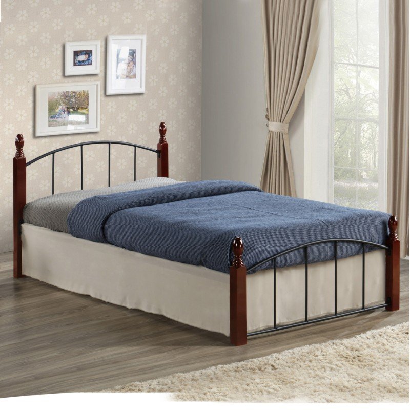 ΚΡΕΒΑΤΙ MAKAI ΜΕΤΑΛΛΟ RUBBERWOOD ΚΑΡΥΔΙ--ΓΙΑ ΣΤΡΩΜΑ 90X190 HM381 ΚΡΕΒΑΤΙ MAKAI ΜΕΤΑΛΛΟ RUBBERWOOD ΚΑΡΥΔΙ--ΓΙΑ ΣΤΡΩΜΑ 90X190 HM381