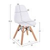 ΚΑΡΕΚΛΑ TWIST KID HM8453.01 ΞΥΛΙΝΑ ΠΟΔΙΑ Κ ΚΑΘΙΣΜΑ PP ΛΕΥΚΟ 31x34x55.5Υεκ