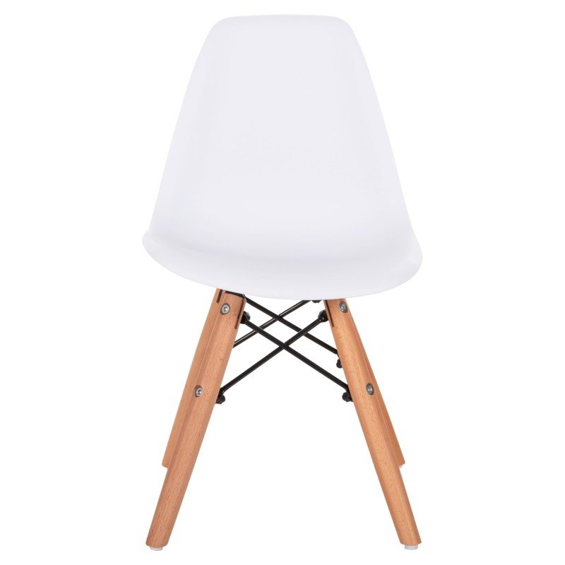 ΚΑΡΕΚΛΑ TWIST KID HM8453.01 ΞΥΛΙΝΑ ΠΟΔΙΑ Κ ΚΑΘΙΣΜΑ PP ΛΕΥΚΟ 31x34x55.5Υεκ