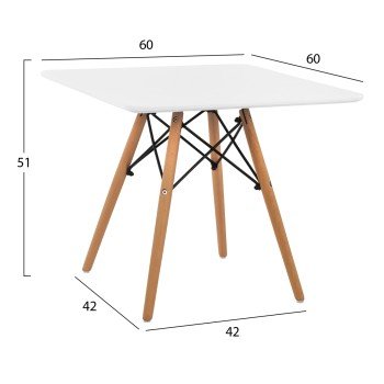 ΤΡΑΠΕΖΙ MINIMAL KID 60X60X51Yεκ. ΛΕΥΚΟ HM8452.01 ΤΡΑΠΕΖΙ MINIMAL KID 60X60X51Yεκ. ΛΕΥΚΟ HM8452.01