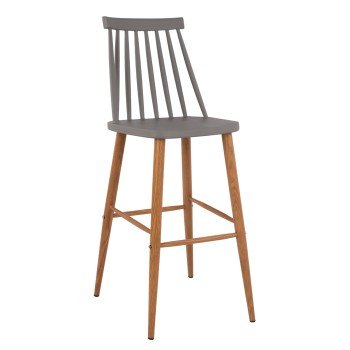 ΣΚΑΜΠΟ ΜΠΑΡ HM8459.10 VANESSA ΣΕ ΓΚΡΙ ΧΡΩΜΑ 43x49x107 εκ.