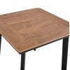 ΤΡΑΠΕΖΙ ΑΛΟΥΜΙΝΙΟΥ ΤΕΤΡΑΓΩΝΟ TABER HM5563.02 ΑΝΘΡΑΚΙ ΜΕ ΕΠΙΦΑΝΕΙΑ POLYWOOD 80x80x73Υ