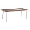 ΤΡΑΠΕΖΙ ΑΛΟΥΜΙΝΙΟΥ TABER HM5131.11 ΛΕΥΚΟ ΜΕ POLYWOOD TOP 200x100x75Υεκ