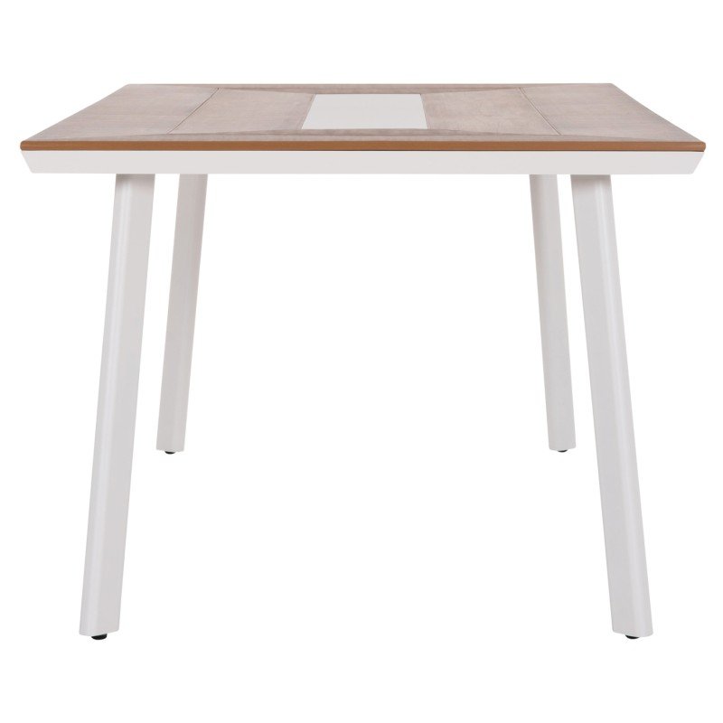 ΤΡΑΠΕΖΙ ΑΛΟΥΜΙΝΙΟΥ TABER HM5131.11 ΛΕΥΚΟ ΜΕ POLYWOOD TOP 200x100x75Υεκ