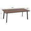 ΤΡΑΠΕΖΙ ΑΛΟΥΜΙΝΙΟΥ TABER ΜΕ POLYWOOD 200X100 ΓΚΡΙ HM5131.12