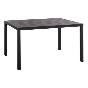 ΤΡΑΠΕΖΙ ΤΡΑΠΕΖΑΡΙΑΣ ΑΛΟΥΜΙΝΙΟΥ SAHIRA HM5571.02 ΑΝΘΡΑΚΙ 140Χ80X75,5Υεκ.