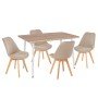ΣΕΤ ΤΡΑΠΕΖΑΡΙΑΣ 5ΤΜΧ PALOMA HM10382 MDF TOP ΣΕ SONAMA--ΜΠΕΖ ΚΑΡΕΚΛΕΣ