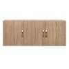 ΠΑΤΑΡΙ 3ΦΥΛΛΗΣ ΝΤΟΥΛΑΠΑΣ CARLY HM385.02 ΣΕ ΧΡΩΜΑ SONAMA 150X55Χ60Υεκ.