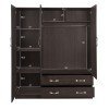 ΝΤΟΥΛΑΠΑ 3ΦΥΛΛΗ CARLY HM384.01 ΜΕ ΔΥΟ ΣΥΡΤΑΡΙΑ ZEBRANO 150X55Χ180Υεκ.