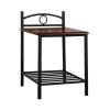 ΚΟΜΟΔΙΝΟ REVEN HM387 ΑΠΟ ΜΕΤΑΛΛΟ ΚΑΙ ΞΥΛΟ RUBBERWOOD 45x35x48-61Y εκ.