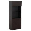 ΒΙΒΛΙΟΘΗΚΗ ΓΡΑΦΕΙΟΥ ΕΠΑΓΓΕΛΜΑΤΙΚΗ ROSEWOOD HM2089 ΜΕΛΑΜΙΝΗ ΓΚΡΙ-WENGE 80Χ40Χ200Υεκ.