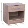 ΚΟΜΟΔΙΝΟ ΜΕ 1 ΣΥΡΤΑΡΙ LANEY SONAMA 45x35,5x47Υ εκ. HM2345.01