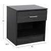 ΚΟΜΟΔΙΝΟ ΜΕ 1 ΣΥΡΤΑΡΙ LANEY ZEBRANO 45x35,5x47Υ εκ. HM2345.02