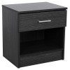 ΚΟΜΟΔΙΝΟ ΜΕ 1 ΣΥΡΤΑΡΙ LANEY ZEBRANO 45x35,5x47Υ εκ. HM2345.02