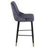 ΣΚΑΜΠΟ ΜΠΑΡ SERENITY HM8519.01 ΑΠΟ ΒΕΛΟΥΔΟ ΓΚΡΙ ΜΕ ΜΕΤΑΛΛΙΚΟ ΣΚΕΛΕΤΟ 51Χ57Χ110Υ εκ.