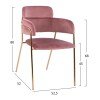 ΠΟΛΥΘΡΟΝΑΚΙ KELSO HM8521.02 ΒΕΛΟΥΔΟ ΣΑΠΙΟ ΜΗΛΟ & ΕΠΙΧΡΥΣΟ ΠΟΔΙ 52,5x52x80Υ εκ.