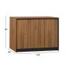 ΝΤΟΥΛΑΠΙ ΓΡΑΦΕΙΟΥ SUPREME HM2357 ΜΕΛΑΜΙΝΗ ΣΕ HONEY OAK & ΓΚΡΙ 120x40x80Υεκ.