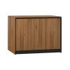 ΝΤΟΥΛΑΠΙ ΓΡΑΦΕΙΟΥ SUPREME HM2357 ΜΕΛΑΜΙΝΗ ΣΕ HONEY OAK & ΓΚΡΙ 120x40x80Υεκ.