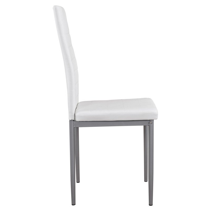 ΚΑΡΕΚΛΑ ΜΕΤΑΛΛΙΚΗ LADY HM0037.11 ΛΕΥΚΟ PU ΜΕΤΑΛΛΙΚΟ ΣΚΕΛΕΤΟ K/D 40x48x95Y εκ.