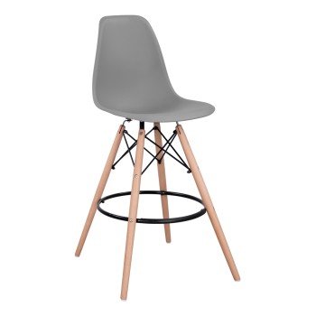 ΣΚΑΜΠΟ ΜΠΑΡ RENATA HM0173.10 ΓΚΡΙ 58x56x107Υ εκ.