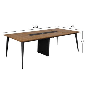ΓΡΑΦΕΙΟ ΕΠΑΓΓΕΛΜΑΤΙΚΟ ΣΥΝΕΔΡΙΑΣΕΩΝ SUPREME HM2355 ΜΕΛΑΜΙΝΗ-ΜΕΤΑΛ.ΠΟΔΙΑ 242Χ120Χ75Yεκ