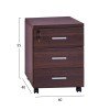 ΣΥΡΤΑΡΙΕΡΑ ΓΡΑΦΕΙΟΥ VANCE ΕΠΑΓΓΕΛΜΑΤΙΚΗ WENGE HM2048.12 40X40X55Υ εκ.