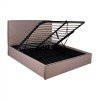 ΚΡΕΒΑΤΙ ALLIE HM584.02 160x200 εκ. ΜΕ ΑΠΟΘΗΚΕΥΤΙΚΟ ΧΩΡΟ ΜΠΕΖ ΥΦΑΣΜΑ