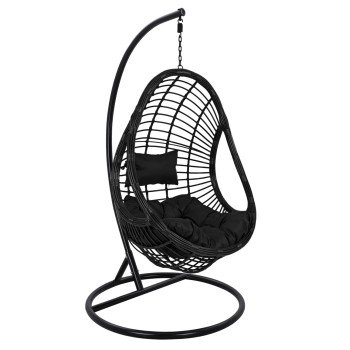 ΚΡΕΜΑΣΤΗ ΠΟΛΥΘΡΟΝΑ ΦΩΛΙΑ CALLIE HM5541.02 ΜΕ ΜΑΥΡΟ WICKER & ΜΑΞΙΛΑΡΙΑ Φ105Χ195Υ εκ.