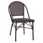 ΚΑΡΕΚΛΑ PRETORIA ΜΕΤΑΛΛΙΚΗ BAMBOO LOOK ΚΑΦΕ HM5718 54x62x89 εκ.