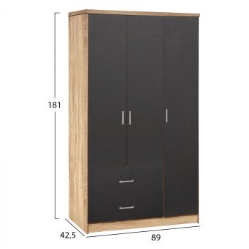 ΝΤΟΥΛΑΠΑ 3ΦΥΛΛΗ ME 2 ΣΥΡΤΑΡΙΑ CAESAR HM340.04 SONAMA ΜΕ ΓΚΡΙ 89x42,5Χ181εκ. ΝΤΟΥΛΑΠΑ 3ΦΥΛΛΗ ME 2 ΣΥΡΤΑΡΙΑ CAESAR HM340.04 SONAMA ΜΕ ΓΚΡΙ 89x42,5Χ181εκ.