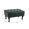 ΤΑΜΠΟΥΡΕ ΥΠΟΠΟΔΙΟ T.CHESTERFIELD EMMA HM226.08 PU ΚΥΠΑΡΙΣΣΙ-ΜΑΥΡΑ ΠΟΔΙΑ 80x45x39Yεκ.