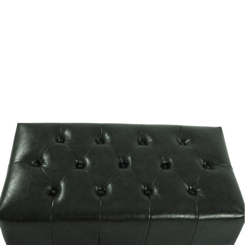 ΤΑΜΠΟΥΡΕ ΥΠΟΠΟΔΙΟ T.CHESTERFIELD EMMA HM226.08 PU ΚΥΠΑΡΙΣΣΙ-ΜΑΥΡΑ ΠΟΔΙΑ 80x45x39Yεκ.