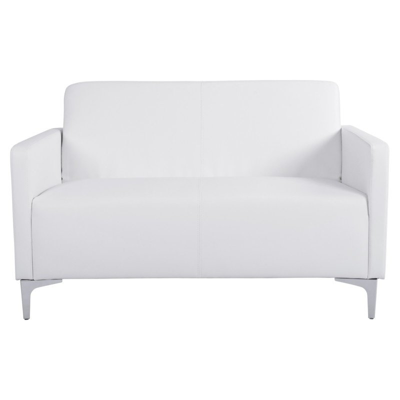 ΚΑΝΑΠΕΣ 2ΘΕΣΙΟΣ NELLIE HM3159.22 ΜΕ ΛΕΥΚΟ PU 113x71x71Υ εκ.