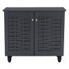 ΠΑΠΟΥΤΣΟΘΗΚΗ-ΝΤΟΥΛΑΠΙ ΞΥΛΙΝΗ CASSIOPE HM2208.10 ΓΚΡΙ 77Χ34Χ67.5εκ.