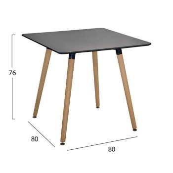 ΣΕΤ 5ΤΜΧ ΤΡΑΠΕΖΙ MINIMAL ΜΑΥΡΟ & VEGAS ΛΕΥΚΕΣ HM10601 80x80x74 cm. ΣΕΤ 5ΤΜΧ ΤΡΑΠΕΖΙ MINIMAL ΜΑΥΡΟ & VEGAS ΛΕΥΚΕΣ HM10601 80x80x74 cm.