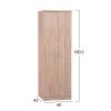ΠΑΠΟΥΤΣΟΘΗΚΗ ΞΥΛΙΝΗ DAYANNA ΜΕ 6 ΡΑΦΙΑ 60X43X180.5εκ. SONAMA HM2379.02