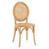 ΚΑΡΕΚΛΑ ΞΥΛΙΝΗ TINSLEY ΜΕ ΟΒΑΛ ΠΛΑΤΗ ΚΑΙ ΠΛΕΞΗ RATTAN ΣΕ ΦΥΣΙΚΗ ΑΠΟΧΡΩΣΗ HM8745.01 45x50x97 εκ.