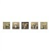 ΠΙΝΑΚΑΣ ΠΕΝΤΑΠΤΥΧΟ MDF ROMANTIC FLOWERS HM7205.02 75X0,3X15 εκ.