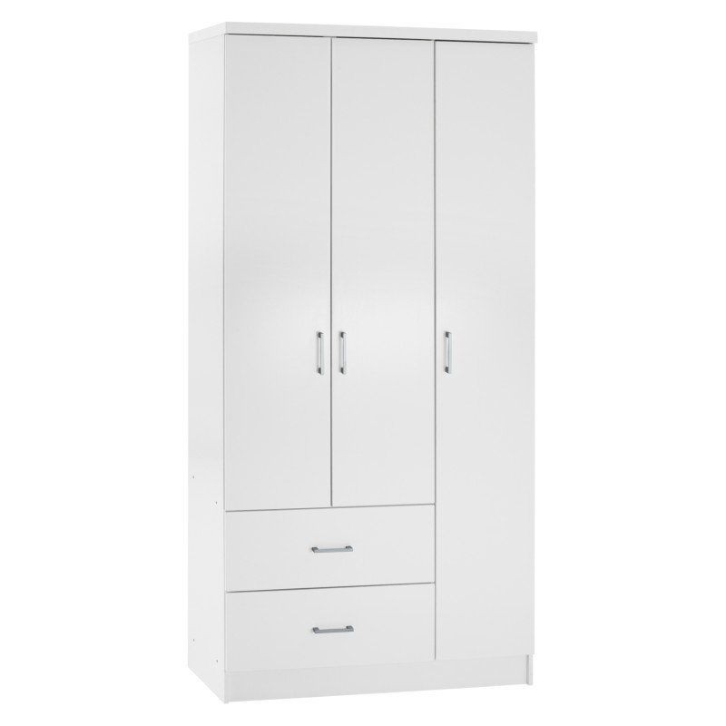 ΝΤΟΥΛΑΠΑ 3ΦΥΛΛΗ ME 2 ΣΥΡΤΑΡΙΑ CAESAR HM340.05 ΛΕΥΚΗ 89x42,5x181 εκ.
