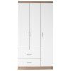 ΝΤΟΥΛΑΠΑ 3ΦΥΛΛΗ ME 2 ΣΥΡΤΑΡΙΑ CAESAR HM340.06 SONAMA - ΛΕΥΚO 89x42,5x181 εκ.