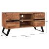 ΕΠΙΠΛΟ TV ALICIA ΜΑΣΙΦ ΞΥΛΟ ΑΚΑΚΙΑΣ ΦΥΣΙΚΟ HM8174.11 160x43x66Y εκ.