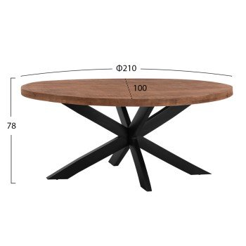 ΤΡΑΠΕΖΙ LEVINHO HM8483.11 OVAL 6εκ. ΠΑΧΟΣ ΑΠΟ ΜΑΣΙΦ ΞΥΛΟ MANGO 210x100x78Υ εκ. ΤΡΑΠΕΖΙ LEVINHO HM8483.11 OVAL 6εκ. ΠΑΧΟΣ ΑΠΟ ΜΑΣΙΦ ΞΥΛΟ MANGO 210x100x78Υ εκ.