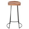 ΣΚΑΜΠΟ BAR ELEANOR HM8363.11 ΜΑΣΙΦ ΞΥΛΟ ΑΚΑΚΙΑΣ-ΜΕΤΑΛΛΟ 50x43x78Υεκ.