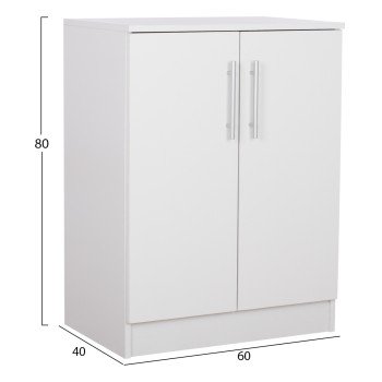 ΠΑΠΟΥΤΣΟΘΗΚΗ ΝΤΟΥΛΑΠΙ EMERIE HM2206.05 ΜΕΛΑΜΙΝΗ ΛΕΥΚΗ 60x40x80Υεκ.