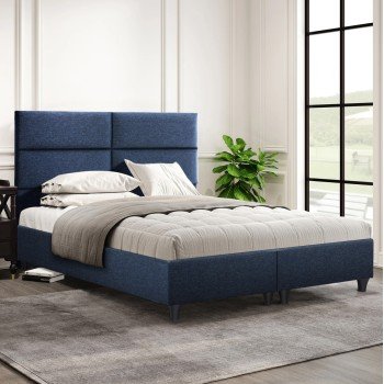 ΚΡΕΒΑΤΙ MILO ΑΠΟ ΜΠΛΕ ΥΦΑΣΜΑ HM616.08 ΓΙΑ ΣΤΡΩΜΑ 160x200 εκ. ΚΡΕΒΑΤΙ MILO ΑΠΟ ΜΠΛΕ ΥΦΑΣΜΑ HM616.08 ΓΙΑ ΣΤΡΩΜΑ 160x200 εκ.