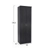 ΠΑΠΟΥΤΣΟΘΗΚΗ ΞΥΛΙΝΗ DAYANNA ΜΕ 6 ΡΑΦΙΑ 60X43X180.5εκ. ZEBRANO HM2379.01