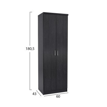ΠΑΠΟΥΤΣΟΘΗΚΗ ΞΥΛΙΝΗ DAYANNA ΜΕ 6 ΡΑΦΙΑ 60X43X180.5εκ. ZEBRANO HM2379.01