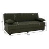 ΚΑΝΑΠΕΣ ΚΡΕΒΑΤΙ ANDRI ΤΡΙΘΕΣΙΟΣ DARK OLIVE HM3239.05 180x72x77 εκ. ΚΑΝΑΠΕΣ ΚΡΕΒΑΤΙ ANDRI ΤΡΙΘΕΣΙΟΣ DARK OLIVE HM3239.05 180x72x77 εκ.
